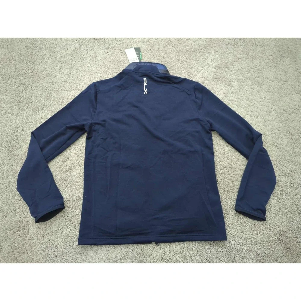RLX Ralph Lauren Jacket Mens‎ Small Navy Camo Quilted NEW 44% Wool